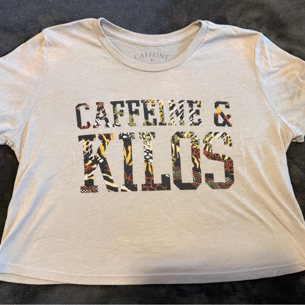 Caffeine & Kilos Crop Top
